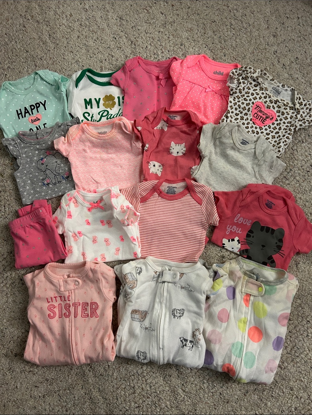 Carter's Baby Girls Lot Bundle